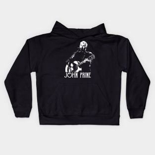 John Prine White Style Design Kids Hoodie